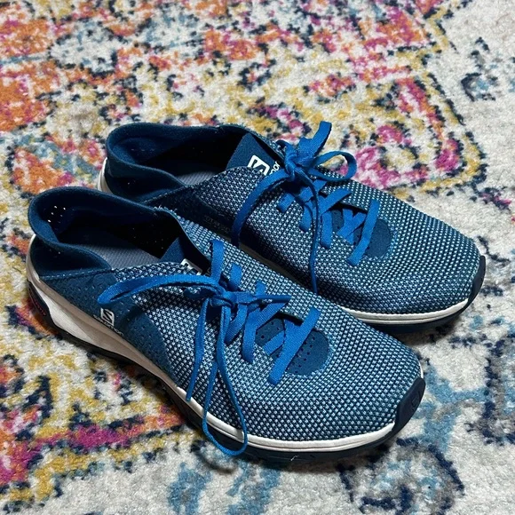 Salomon | Womens Tech Lite Walking Shoes Blue Size 6 - Picture 3 of 8